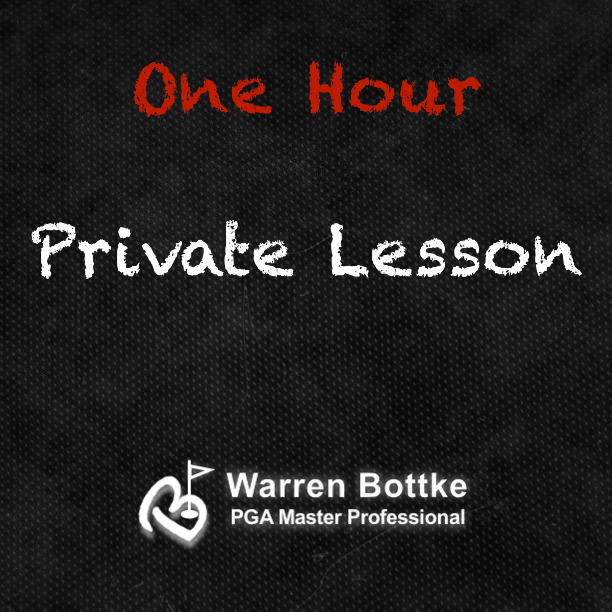 One Hour Private Golf Lesson